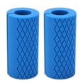 thumbnail image 3 of par de empuñaduras de barra gruesas antideslizantes para gimnasio, empuñaduras de barra de pesas para levantamiento de pesas, ejercicio físico para constructor muscular, azul, 3 of 14