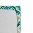thumbnail image 2 of Moroccan Fitted Sheet, Colored Tiled Pattern Geometrical Diagonal and Triangle Forms Oldest Craft, Soft Decorative Fabric Bedding, Twin Size, Green Teal White, by Ambesonne, 2 of 2