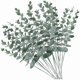 thumbnail image 2 of 80 Piezas Tallos de Eucalipto Artificiales Hojas Falsas Ramas de Plantas de Eucalipto Verde Gris Falso Tallos para Boda, 2 of 7