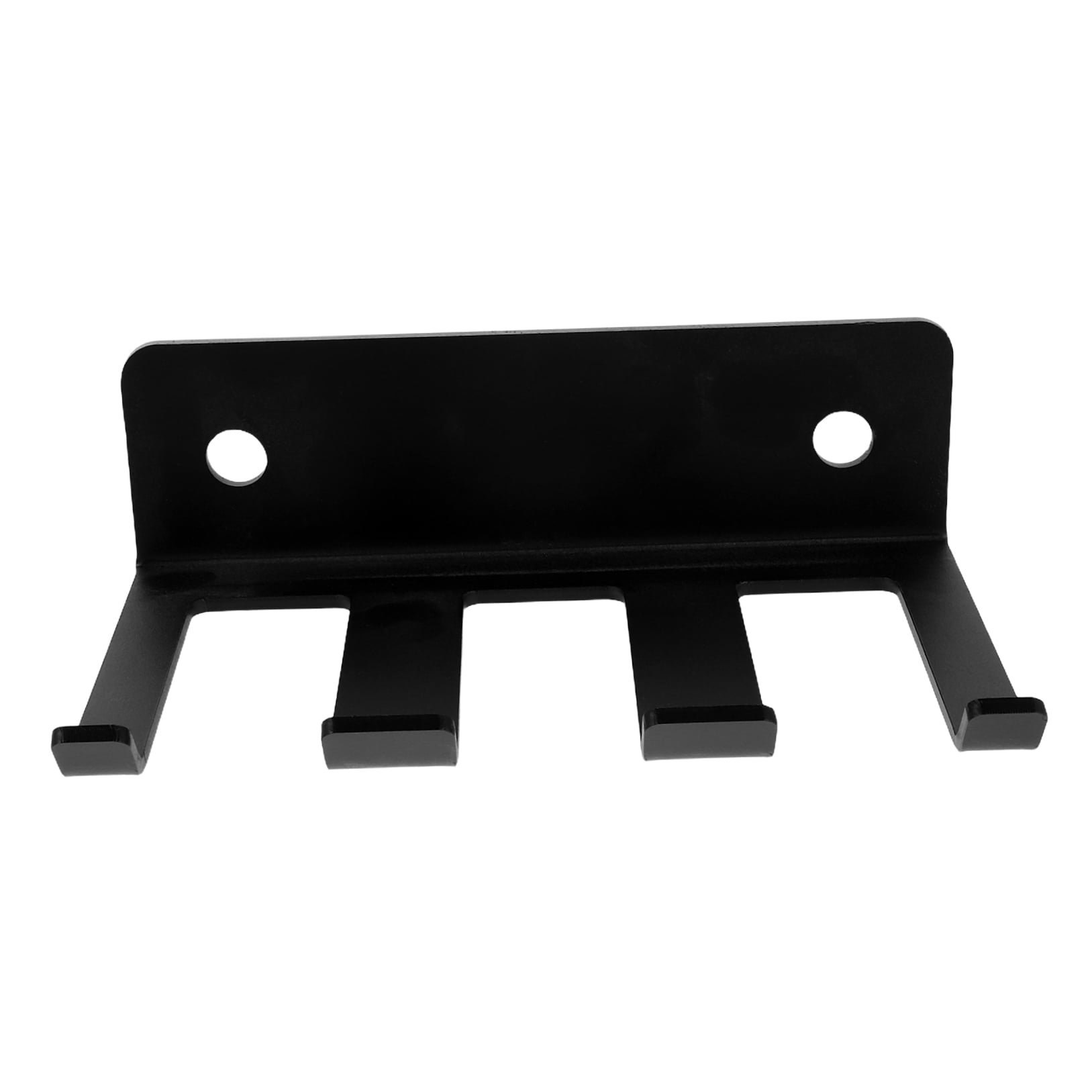 Mobestech Black Wall-Mounted Barbell Rack with T-Hooks for Gym Storage and Weightlifting Equipment