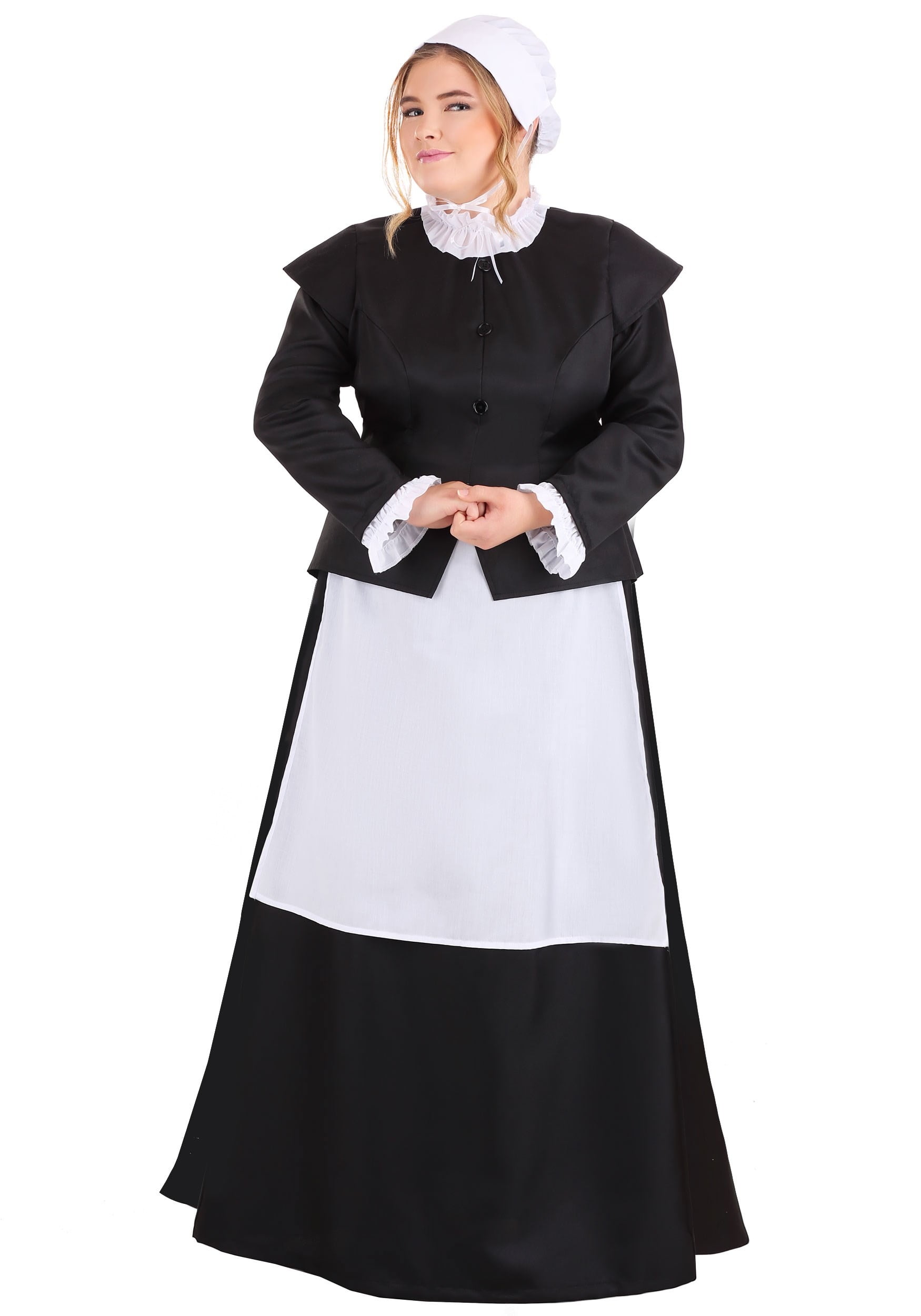 Plus Size Women's Thankful Pilgrim Costume 