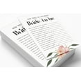 thumbnail image 3 of Inkdotpot 50-PackFloralWho Know The Bride Best How Well Do You Know The Bride Bridal Shower Bachelorette PartyGameActivityCards, 3 of 7