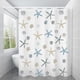 thumbnail image 1 of Cortina De Ducha De Playa Tema De Playa Concha De Estrella De Mar Tela Impermeable Baño,Cortina De Ducha De Océano Estrella De Mar 180X180Cm, 1 of 5