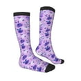 thumbnail image 3 of Balery Violet Fun Novelty Socks Men'S Women'S Crew Socks Funny Crazy Novelty Socks Quirky And Cool Socks, 3 of 9