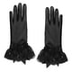 thumbnail image 1 of Guantes de mujer para disfraces, multifunción, elegantes, con lazo de encaje, decoración, festivos. Negro, 1 of 9