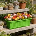 thumbnail image 7 of Vegetable Planter, Rectangular Flower Pot, Practical Seed Starting Tray with Lid for Outdoor Garden Balcony Patio Landscape Decoration and Home Gardening Project, 7 of 7