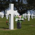 thumbnail image 4 of Cemetery Vase Inserting Grave Flower Holder Metal Cemetery Vase With Spike, 4 of 9