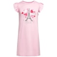 thumbnail image 7 of dELiA*s Girls Nightgowns Ruffle Trim Short Sleeve Pajama Sleep Dress with Hair Scrunchie 2 Pack, 7 of 7