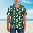 thumbnail image 4 of Daiia Lgbt Penguin Hawaiian Shirt for Men Gentle Cotton Regular Short Sleeve Casual-X-Large, 4 of 9