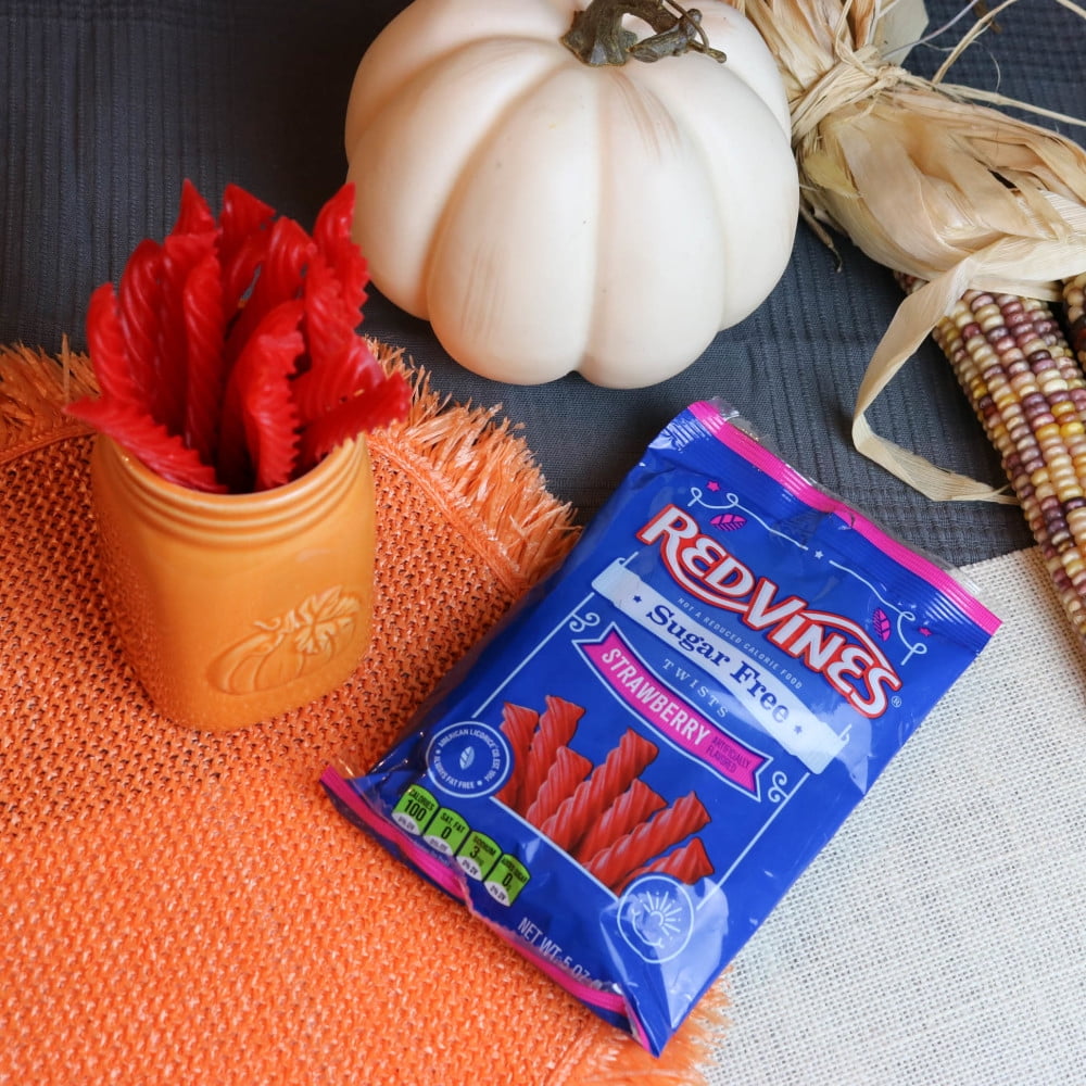 Red Vines Sugar Free Strawberry Twists, 5oz Bag (12 Pack)