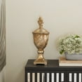 thumbnail image 2 of DecMode 7" x 19" Gold Polystone Decorative Jars, 1-Piece, 2 of 11