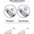 thumbnail image 4 of Electric Nail Clippers, 2-in-1 Automatic Nail Trimmer and Polisher with LED Light & 2 Speeds, Rechargeable Fingernail Clipper with Nail Scraps Storage, Safe Nail File for Baby, Adults, Seniors, 4 of 10
