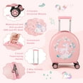 thumbnail image 5 of Gymax 4-Piece Kid's Luggage Set w/ 14'' Carry-on Hardside Spinner Toddler Luggage Pink, 5 of 10