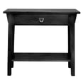 thumbnail image 1 of Leick Furniture Wood Mission Console Table in Slate Black, 1 of 7