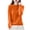 Orange, variant on TOUMENY Women's Fall Winter Knitted Sweater Crewneck Long Sleeve Solid Casual Loose Pullover Tunic Tops Cozy Knitwear Beige L