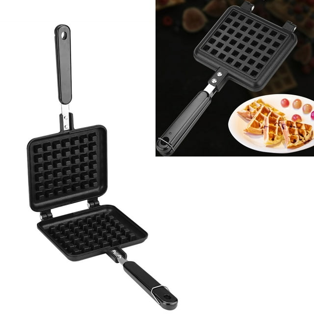 Non Stick Aluminum Alloy Waffle Maker Pan for Household Kitchen Gas Cooking Baking Tool