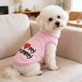 thumbnail image 6 of Cotton Shirts for Small Dogs – Sleeveless I Love My Daddy & Daddy’S Girl Dog Clothes – Breathable Summer Pet Apparel Stretchy and Stylish Puppy T Shirts,C,Xxl, 6 of 9