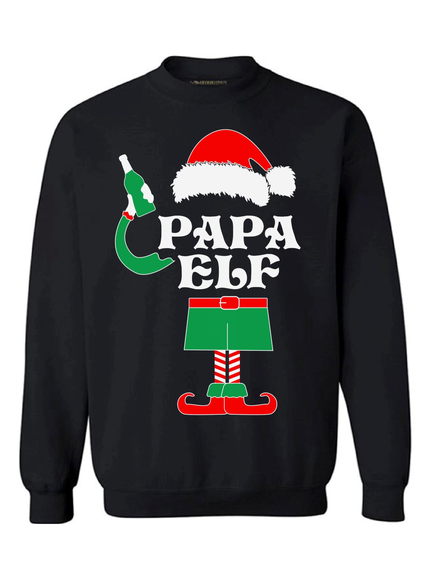 Awkward Styles Papa Elf Christmas Sweatshirt Funny Elf Christmas ...