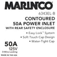 thumbnail image 6 of Marinco Boat Power Inlet 6343EL-B | Contoured Easy Lock 50A 125V 2 1/4 Inch, 6 of 6