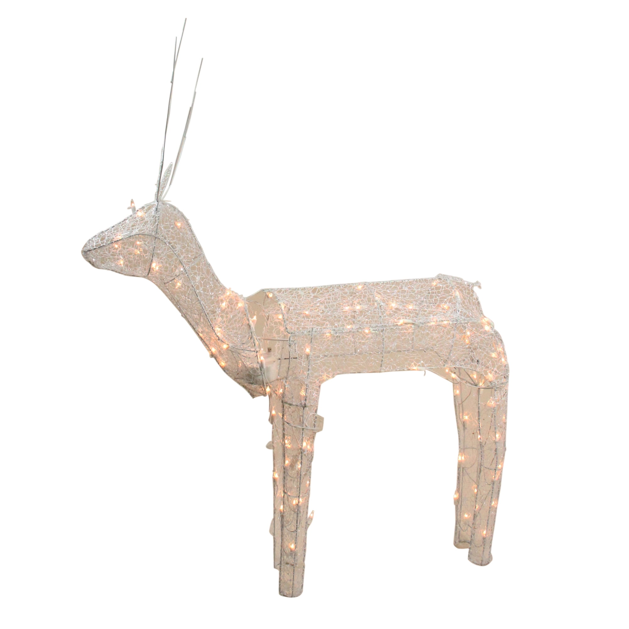 48 Animated Crystal 3 D Standing Reindeer Lighted Christmas Yard Animated Crystal 3 D Standing Reindeer
