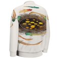 thumbnail image 6 of Goldfish Symbolizes Wealth Baseball Jersey Fashion Ribbed Sleeve Man Women's Jacket Motion Tops XXS-6XL, 6 of 7