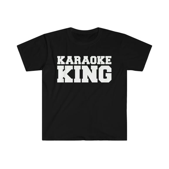 Karaoke King Unisex T-shirt S-3XLSinging Singer Karaoker Karaoking