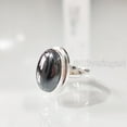 thumbnail image 4 of Natural Hematite Ring, Woman's Magnetic Hematite Ring, Birthstone, Bohemian Ring, 925 Sterling Silver, Womens Ring, Christmas, Thanksgiving, Handmade, Statement Jewelry, Natural Gemstone Ring, 4 of 8