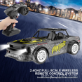 thumbnail image 2 of DEELLEEO 1 16 remote control high-speed car Full Scale RC off-road drift racing light controllable ESP model car wholesale, 2 of 7