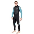 thumbnail image 3 of Seavenger 3mm Neoprene Wetsuit with Stretch Panels for Snorkeling, Scuba Diving, Surfing (Surfing Aqua, Men's 4X-Large), 3 of 5