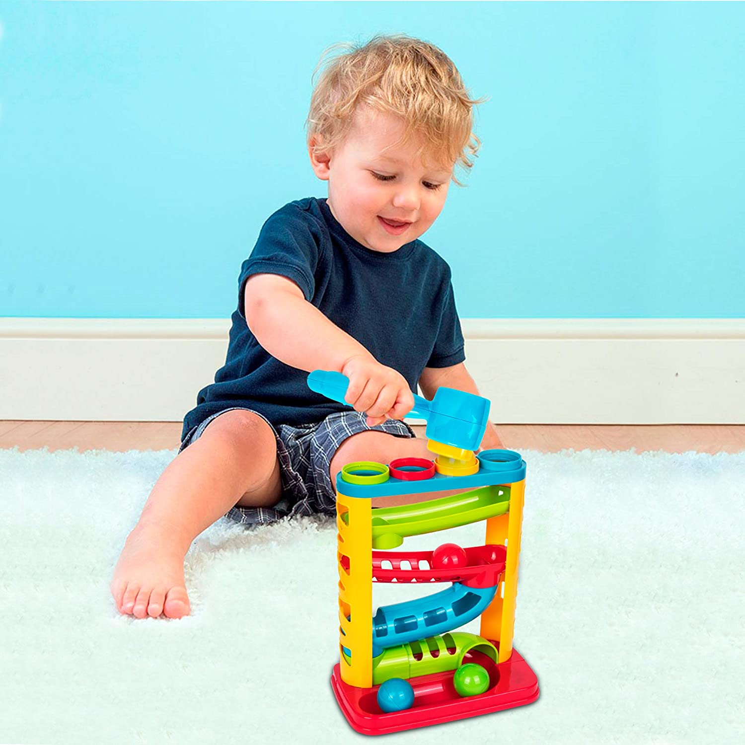 Playkidz Pound A Ball Toddler Learning Toys for Boys and Girls