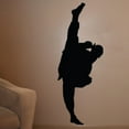 thumbnail image 1 of Wallhogs Martial Arts Kicking III Silhouette Cutout Wall Decal, 1 of 2