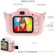 thumbnail image 2 of Cámara para niños, cámara de fotos digital selfie y cámara de vídeo con lente dual/pantalla de 2 pulgadas/tarjeta 1080P HD/16G TF, regalo de cumpleaños para niños (rosa), 2 of 7