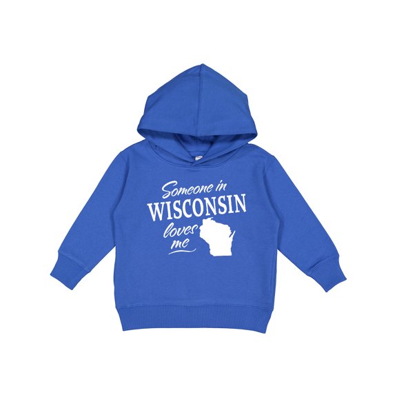 Inktastic Someone in Wisconsin Loves Me Toddler Hoodie