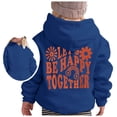thumbnail image 4 of Fgnfyis Girls Cute Print Pullover Hoodie with Hood and Pockets for Everyday Wear Winter Hoodie for Casual Layer Navy 5-6 Years, 4 of 4