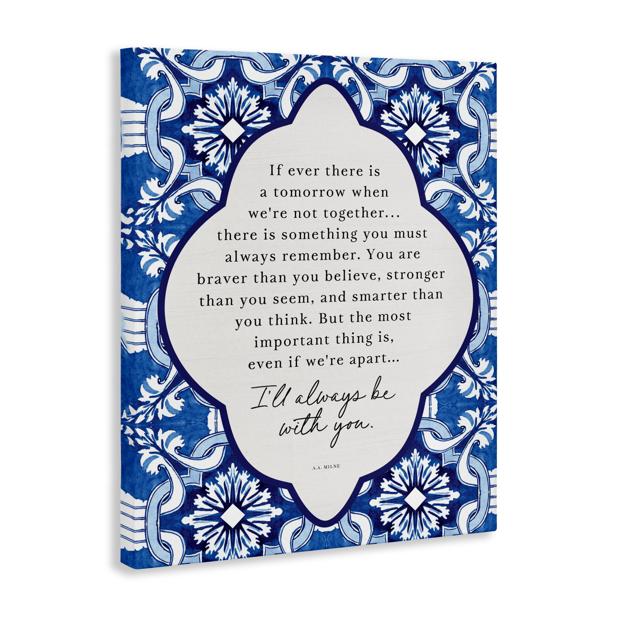 Always Be With You Inspiration Canvas Wall Art, design by Lettered and Lined