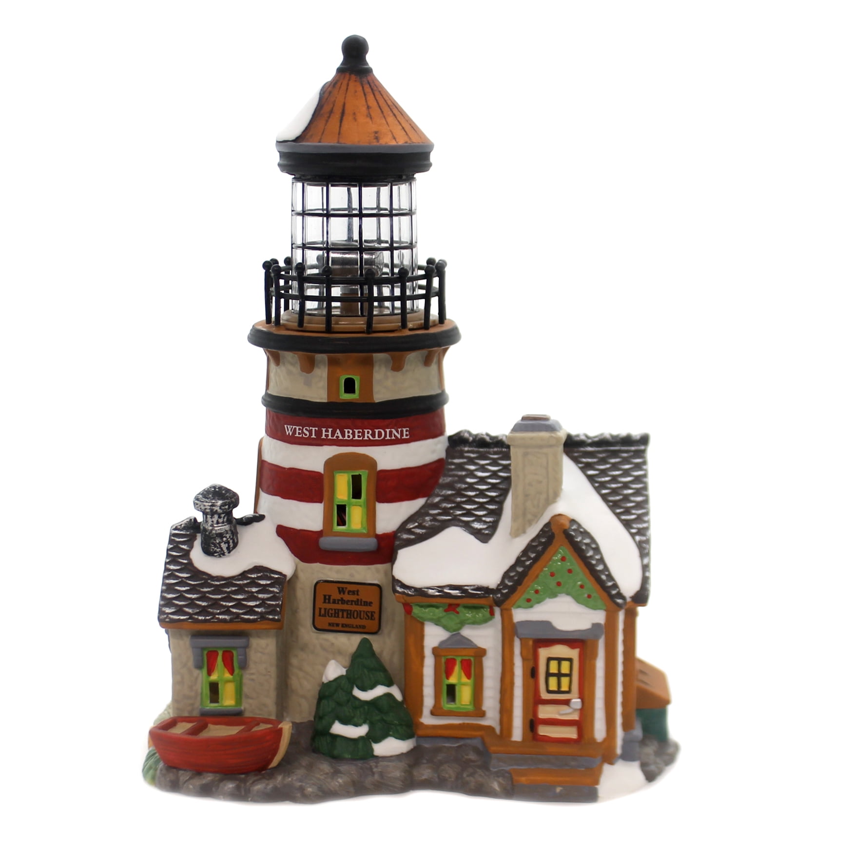 Department 56 House WEST HABERDINE LIGHTHOUSE New England Village