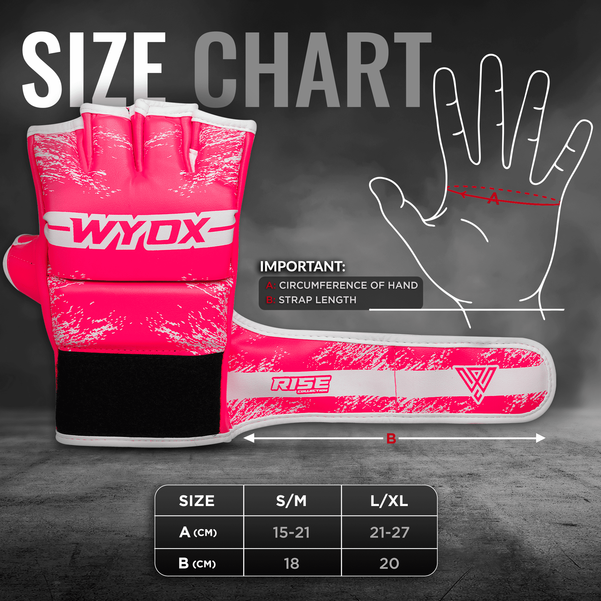 WYOX MMA Gloves for Men Adults, Training & Sparring Gloves with Wrist Support, Padded Knuckle Protection for Boxing, Kickboxing & Martial Arts