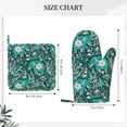 thumbnail image 4 of Disketp Lephants In The Jungle Oven Mitts And Potholders Bbq Gloves-Oven Mitts And Pot Holders With Recycled Infill Silicone Non-Slip Cooking Gloves For Cooking Baking Grilling, 4 of 9