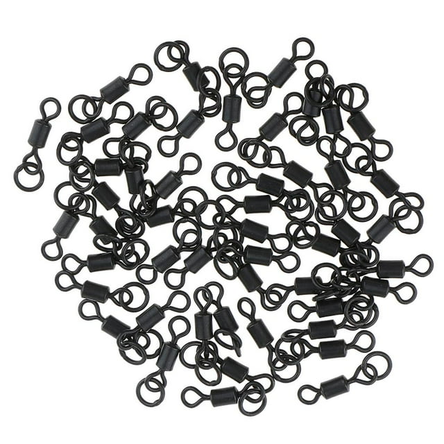 50 Uds. Giratorios de pesca con anillo, aparejos de carpa, anzuelos de línea, conector de señuelos 20mm Zulema Pesca Swivels
