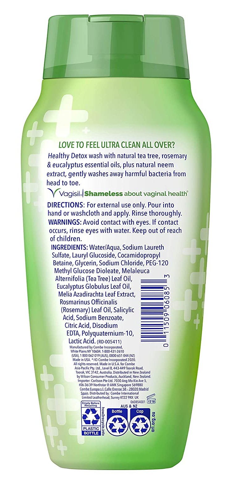 Vagisil Wash Healthy Detox 12 Ounce (Pack of 2)