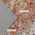 thumbnail image 6 of HOMCOM Area Rug 4x6, Non-Slip Machine Washable Rug, Boho Print Pattern Medallion Carpet for Living Room, Bedroom, Dining Room, Tawny Brown, 6 of 9