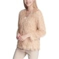 thumbnail image 1 of Calvin Klein Womens Embellished Jacket, Beige, X-Small, 1 of 1