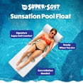 thumbnail image 2 of TRC Recreation Sunsation 1.75" Foam Pool Float Lounger w/ Headrest, 2 Pack, White/Bronze, 2 of 7