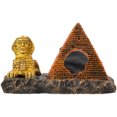 thumbnail image 1 of Décoration d'Aquarium en Forme de Pyramide Décoration d'Aquarium en Résine Artisanat Grotte de Poisson d'Aquarium, 1 of 8