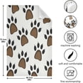 thumbnail image 2 of GZHJMY 4 Pack Animal Footprints Kitchen Towels, Soft Highly Absorbent Dish Towels Reusable Tea Towels Set, 28"x 18", 2 of 6