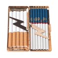 thumbnail image 2 of Estuche de metal para llevar cigarrillos, clip de resorte de doble cara, capacidad para 10 cigarrillos de 100 mm, 2 of 5