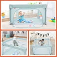 thumbnail image 4 of Costway Baby Playpen Infant Large Safety Play Center Yard w/ 50 Ocean Balls Blue, 4 of 10
