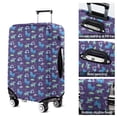 thumbnail image 5 of Purple Cartoon Horse Rainbow Pattern Luggage Cover Fashion Suitcase Cover Baggage Covers Fit 25-28 Inch Luggage (Go Travel), 5 of 5