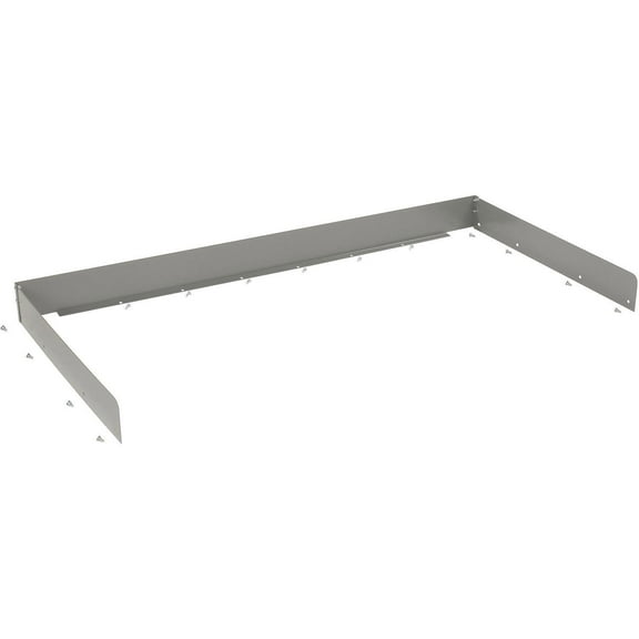 Back & End Stops, 72"W x 30"D, Gray