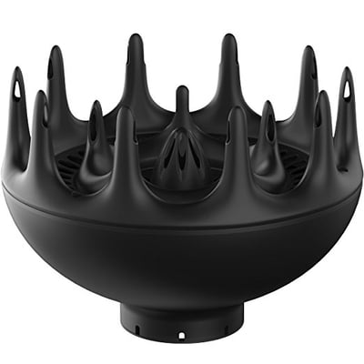 xtava Black Orchid Large Hair Diffuser - Enhance and Define Curls and Waves - Maximize Volume with 3D Multi-Prong Design & Advanced Airflow